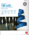 Ge 5270932 Staygright 150 Led Icicle-style Lights, Blue W/white Wire 16' New!. Fixed Price $19.95.
