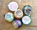 Cody Foster Christmas Ornaments Faux Mercury Glass Geode Set Of 6 New. Fixed Price $84.99.