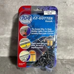 Ez Pop Universal Christmas Lights Gutter Hooks 104 Pack Shape, New Gray. Fixed Price $9.98.