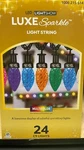 Gemmy Lightshow 24 Count 23 Ft C9 Luxe Sparkle Multicolor Led Christmas. Fixed Price $43.99.