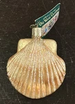 Old World Christmas Ornament Clam Shell Blown Glass 12179 Beach House Decor 2005. Fixed Price $14.00.