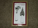 Nib Mikasa Celebrations 5137275 Spreaders Set Of Candy Cane & Christmas Tree. Fixed Price $16.95.
