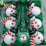 Gemmy Whimsical Color Changing Snowman Indoor Christmas 6 String Light Set Nos. Fixed Price $25.00.