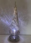 Avon Silver Mercury Glass Light Up 12" Christmas Tree. Fixed Price $17.99.