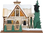 Santa Ski Lodge Ornaments For Christmas Tree. Fixed Price $35.99.