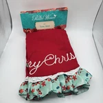 The Pioneer Woman Tree Skirt Christmas Knit Merry Polyester, 48" Retired. Fixed Price $24.99.