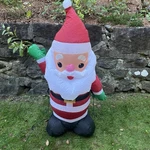 4 Ft Lighted Waving Santa Claus Christmas Inflatable Gemmy. Fixed Price $24.00.