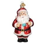 Old World Christmas Santa Revealed Blown Glass Ornament. Fixed Price $24.99.