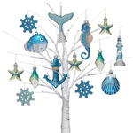 Valery Madelyn Christmas Ornaments Tree Decorations Set, 20CT Light Blue And .... Fixed Price $30.78.