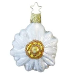 Inge Edelweiss Flower German Blown Glass Christmas Tree Ornament. Fixed Price $21.79.