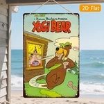 2D Flat, Tin Metal Signs Home Cor Vintage Yogi Bear Wall Hanna-barbera. Fixed Price $10.99.
