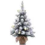 Pre-lit Artificial Mini Christmas TREE,20 Inch Snow Flocked Pine X.... Fixed Price $33.92.