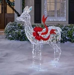 4FT Led Iridescent Reindeer Christmas Wire Doe Yard Decor Home Accents Holiday. Fixed Price $199.99.