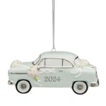 Lenox 895764 2024 Just Married Vintage Car Ornament, Christmas. Fixed Price $27.64.