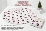 Berkshire 'peanuts' Snoopy Wearing Red Bow Christmas 36" White Tree Skirt. Fixed Price $44.99.