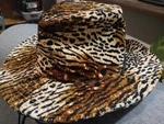 Woman's Animal Print Velvet Style Cowboy Hat. Fixed Price $19.99.