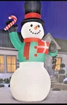 Christmas 20' Colossal Snowman Present Gemmy Air Blown Lighted Yard Inflatable. Fixed Price $198.00.