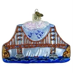 World Christmas Glass Ornament For Tree, Golden Gate Bridge. Fixed Price $23.57.