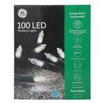 Ge Electric 100 Led Miniature Lights Energy Smart Constanton, Pure White *niob. Fixed Price $17.99.