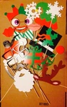 Party Props On Stick Photo Booth Christmas, Masquerade, Santa Hat, Beard. Fixed Price $8.99.