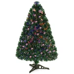 3FT Pre-lit Fiber Optic Artificial Pvc Christmas Tree Tabletop W/ Plastic Stand. Fixed Price $34.99.