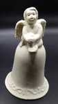 Vintage New Home Trends Bisque Porcelain Angel Cherub Dinner Bell. Fixed Price $6.80.
