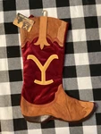 Nwt Ruz Yellowstone Boot Christmas Stocking 17". Fixed Price $15.95.