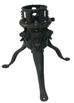 Antique 1920 North Bros. Cast Iron Tree Stand, Phil. P.a. Black & Gold Paint. Fixed Price $97.65.