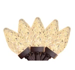 Northlight 100CT Warm White Faceted Led C7 Christmas Lights 67' Brown Wire. Fixed Price $50.39.