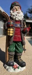 Large Jaimy Alpine Ski Santa Clause Sculpture 36" Tall Heavy Christmas Display. Fixed Price $199.99.