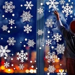 Q-baby 200 Pcs Christmas Decorations Window Clings Static Snowflakes Stickers.... Fixed Price $13.99.