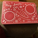 Nwt Christmas Santa Cookie Tray Hey Have Treat By Horizon 6 X 9. Fixed Price $18.00.