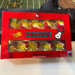 Vintage Kurt Adler Peanuts Woodstock Christmas String Lights Santa Hat Nest. Fixed Price $33.00.