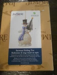 Jim Shore Enesco Snowman Holding Tree Ornament 6012974. Fixed Price $15.99.