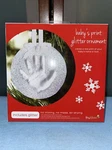 Tiny Ideas Baby's First Hand Foot Print Glitter Ornament Christmas Xmas Nib. Fixed Price $6.08.