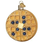 Old World Christmas Waffle Glass Ornament Free Box 32444 New. Fixed Price $15.98.