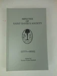 Rare Minutes Of Saint Davids Society 1777-1835 Horace Fraser Rudisill Hc 1986. Fixed Price $85.00.