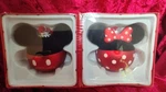New Disney/hallmark Mickey & Minnie Mouse Blown Glass Christmas Ornament Set. Fixed Price $19.99.