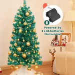 Decoway Pre-lit Artificial Christmas Tree,warm White Lights, Includes Stand, 4FT. Fixed Price $20.00.