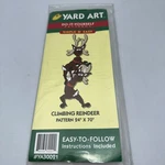 Christmas Yard Art Do It Yourself Full Size Paper Pattern Climbing Reindeer. Fixed Price $10.99.