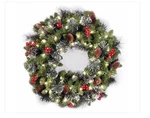 National Tree 24IN. Crestwood(r) Led Spruce Wreath. Fixed Price $38.25.