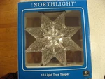 New Northlight 10 Christmas Tree Topper - Center Star. Fixed Price $15.00.