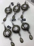 Melrose International Mercury Glass Embellished Ornament Set 6 Silver Gray 7.5. Fixed Price $34.77.