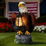 Solar Led Bald Eagle Garden Statue Lighted Lantern Sculpture Outdoor Yard Decor. Fixed Price $32.98.