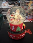 Working Hallmark Coca Cola Santa Musical Snow Globe With Train Moves Around Base. Fixed Price $100.00.