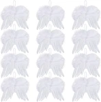 12PCS Angel Feather Wings Ornament For Crafts Mini Christmas Tree De. Fixed Price $18.62.