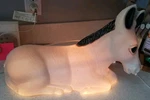 General Foam Plastics Home For The Holidays Illuminated Blow Mold Donkey W/ Box. Fixed Price $80.00.