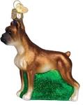Boxer Blown Glass Christmas Ornament By Old World #12304. Fixed Price $21.99.