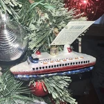 Old World Christmas Cruise Ship Blown Glass Ornament 46030 Original Box New. Fixed Price $18.00.
