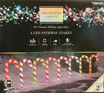Gemmy Orchestra Of Lights 8 Color Changing Candy Cane Christmas Pathway Markers. Fixed Price $55.99.